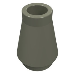 4589-10 Kegel 1x1x1 donker, grijs (klassiek) NIEUW *1B086