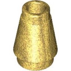 4589b-115 Kegel 1x1x1 goud, parel NIEUW *1B085