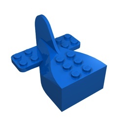4612-7G FABULAND vliegtuigtstaart (PAKKETZENDING) blauw gebruikt *