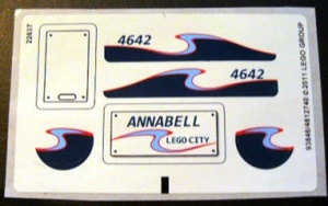 4642stk01 STICKER 4642 Fishing Boat NIEUW *0S0000