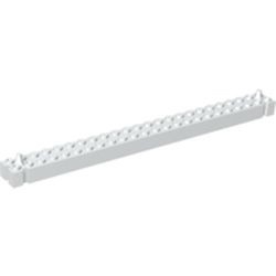 47122-1G Steen 2x24 met pin aan eindes wit gebruikt *