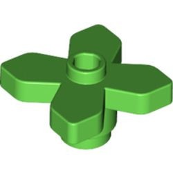 4727-36 Bloem met 4 blaadjes groen, helder NIEUW *5C083