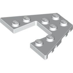47407-1G Wigplaat 4x6 wit gebruikt *1G007