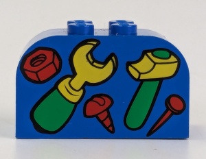 4744pb01-7G Steen 2x4x2 Gereedschap blauw gebruikt *0K0000