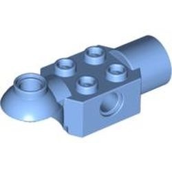 47452-42G Technic, steen 2x2 met gat en Rotation Joint Ball Half Horizontaal blauw, midden gebruikt *