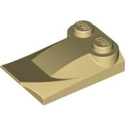 47456-2G Steen 2x3x2/3 (lang) twee noppen, lip einde (kikker) crème gebruikt *1D028