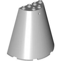 47543-86 Halve kegel 8x4x6 (pakketpost) grijs, licht (blauwachtig) NIEUW *5D0000