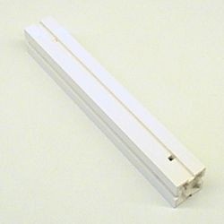 47549c01-1G Pilaar 2x2x12 met sleuven en glad aan alle kanten wit gebruikt *2B074