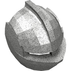 48485-117 Helmvizier voor Danju (Compleet gelaat) zwart-donkergrijs gespikkeld NIEUW *0L0000