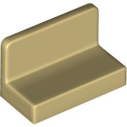 4865b-2 Paneel 1x2x1 (bankje) vlak afgeronde hoeken crème NIEUW *1B018