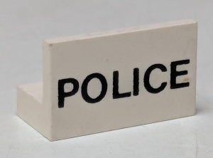 4865pb003-1G Paneel 1x2x1 POLICE wit gebruikt *0D0000