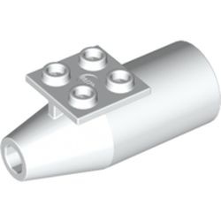 4868b-1 Motor met topplaat 2x2 grotere motor glad wit NIEUW *1D0000