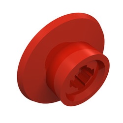 50254-5 Treinwiel klein voor wielhouder met pinnen rood NIEUW *0B066