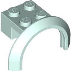 50745-152 Spatbord/sierboog 4 x 2 1/2 x 2 (HOGE boog) aqua, licht NIEUW *0B002