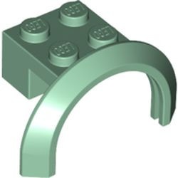 50745-48 Spatbord/sierboog 4 x 2 1/2 x 2 (HOGE boog) groen, zandkleurig NIEUW *0B002