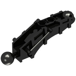 50920-11G Bionicle Toa Hordika onderdeel van been zwart gebruikt *