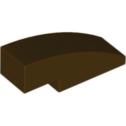 50950-120 Dakpan gebogen 1x3 bruin, donker NIEUW *1B098