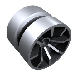 51377-67 Wiel 18x14mm met spaken zilver, metallic NIEUW *5W000