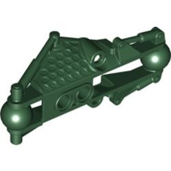 53563-80G Bionicle Piraka onderarm met 2x Joint Ball groen, donker gebruikt *