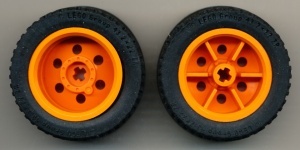 54087c01-4 Wiel 30.4mm D. x20mm met band 43.2 x 22 ZR oranje NIEUW *5W000