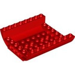 54091-5G Omgekeerde dakpan 8x8x2 dubbel (vliegtuig) rood gebruikt *1D032
