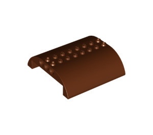 54095-88 Dakpan gebogen 8x8x2 (vliegtuig) bruin, roodachtig NIEUW *