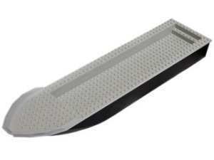 54100c01-11G Boot 51x12x5 met donkerblauwgrijs dek (pakketzending) zwart gebruikt *
