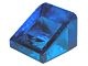54200-14 Dakpan klein 30 graden 1x1x 2/3 transparant donkerblauw NIEUW *1B191