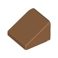 54200-150 Dakpan klein 30 graden 1x1x 2/3 caramel, midden NIEUW *1B191