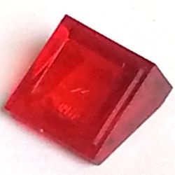 54200-17 Dakpan klein 30 graden 1x1x 2/3 transparant rood NIEUW *1B191