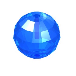54821-14G Bal (Zamor Sphere) transparant donkerblauw gebruikt *0D001