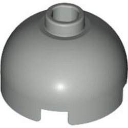 553a-9G Steen, 2x2x1 dome top ZONDER ASHOUDER lichtgrijs (klassiek) gebruikt *1L082