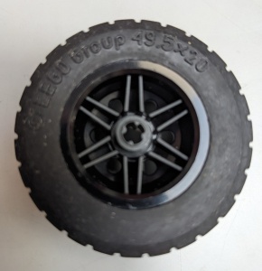 56145c05-11G Wiel 30.4x20mm met band 49.5x20 (15413) zwart gebruikt *5W000
