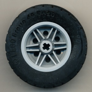 56145c05-86 Wiel 30.4x20mm met band 49.5x20 (15413) grijs, licht (blauwachtig) NIEUW *5W000