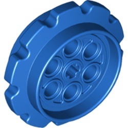57519-7 Technic Loopnaaf GROOT (voor BREDE rupsbandschakels) blauw NIEUW *5W000