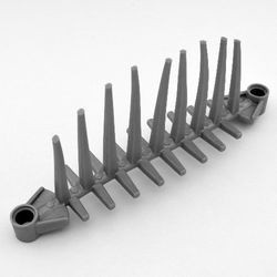 57562-66G Bionicle Barraki flexibele ruggengraat grijs, lichtparel gebruikt *