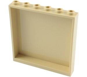 59349-2 Paneel 1x6x5 (zijkanten) crème NIEUW *5D0000