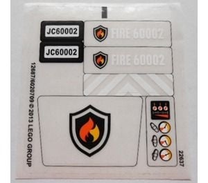 60002stk01 STICKER Fire Truck NIEUW *0S0000