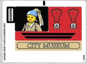 60008stk02 STICKER 61008 Museum Break In VEL 2 NIEUW *0S0000