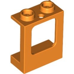 60032-4G Raam 1x2x2 in paneel 1 gat bodem voor ruit 60601 oranje gebruikt *1C040