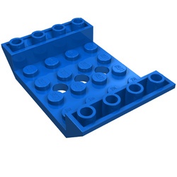 60219-7 Omgekeerde dakpan 45 graden 6x4 dubbel 3 gaten blauw NIEUW *1L000