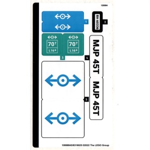 60336stk01 STICKER 60336 Freight Train NIEUW *0S0000