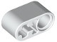 60483-1 Technic, Hefbalk 1x2 dik met PINGAT en ASGAT wit NIEUW *1DT00