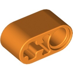 60483-4 Technic, Hefbalk 1x2 dik met PINGAT en ASGAT oranje NIEUW *1DT00