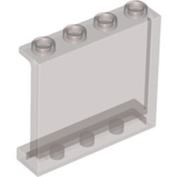 60581-13G Paneel 1x4x3 MET zijschotjes zie ook 4215 transparant bruin (kleurnaam was: trans ZWART) gebruikt *1L443