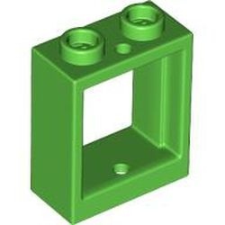 60592-36 Raam 1x2x2- vlak (NIEUWE stijl) ZONDER GLAS groen, helder NIEUW *1B277