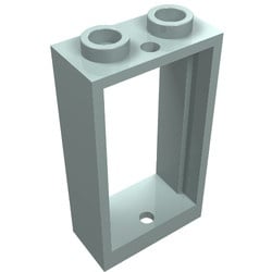 60593-152 Raam 1x2x3- vlak (NIEUWE stijl) ZONDER GLAS aqua, licht NIEUW *1B278