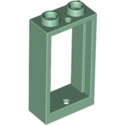 60593-48 Raam 1x2x3- vlak (NIEUWE stijl) ZONDER GLAS groen, zandkleurig NIEUW *1B278