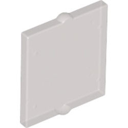 60601-13 Glas voor raam 1x2x2 nieuwe type (klein centraal pinnetje beide zijden) transparant bruin (kleurnaam was: trans ZWART) NIEUW *1L000