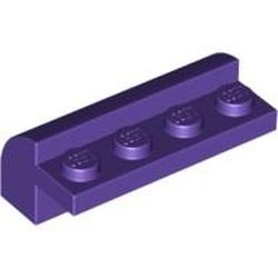 6081-89 Steen 2x4x1 1/3= 1 rij noppen, afgeronde kop paars, donker NIEUW *1L097